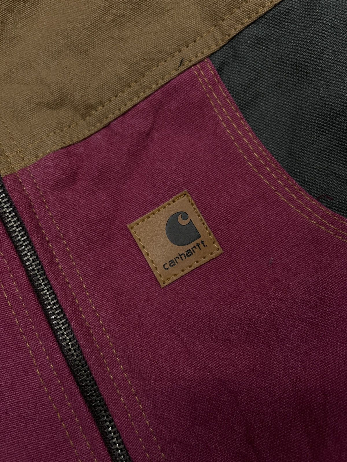 Carhartt Vintage Custom Carhartt Reworked Detroit Jacket Patchwork Size US L / EU 52-54 / 3 - 6 Thumbnail