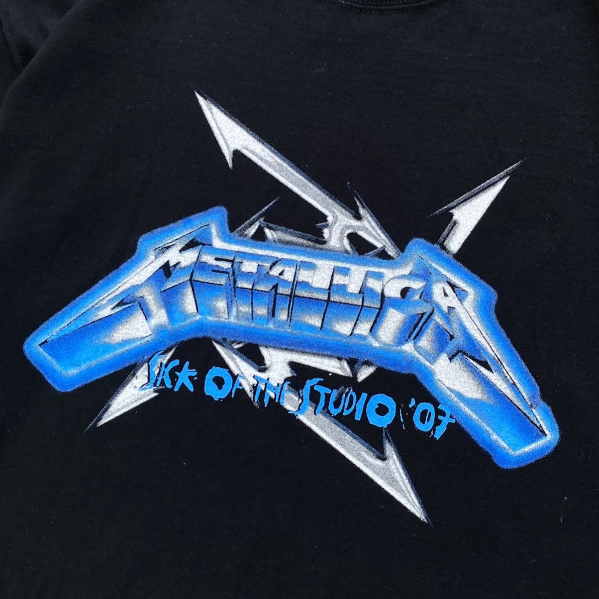 Metallica Metallica Sick of the Studio 2007 Vintage Tour Merch T-Shirt Size US XL / EU 56 / 4 - 4 Thumbnail