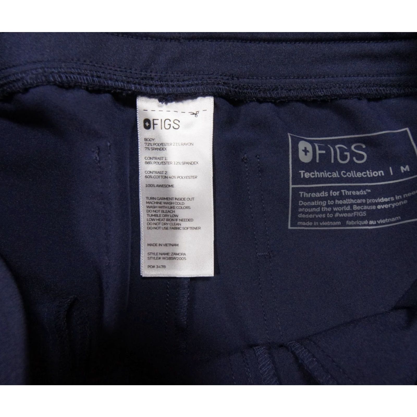 Vintage FIGS Figs Pants Mens Medium Blue Jogger Scrub Zamora Bottom Nurse Workwear Stretch Bottoms Scrub Pants Medical Men Blue Polyester Vintage? (no) Size US 31 - 5 Thumbnail