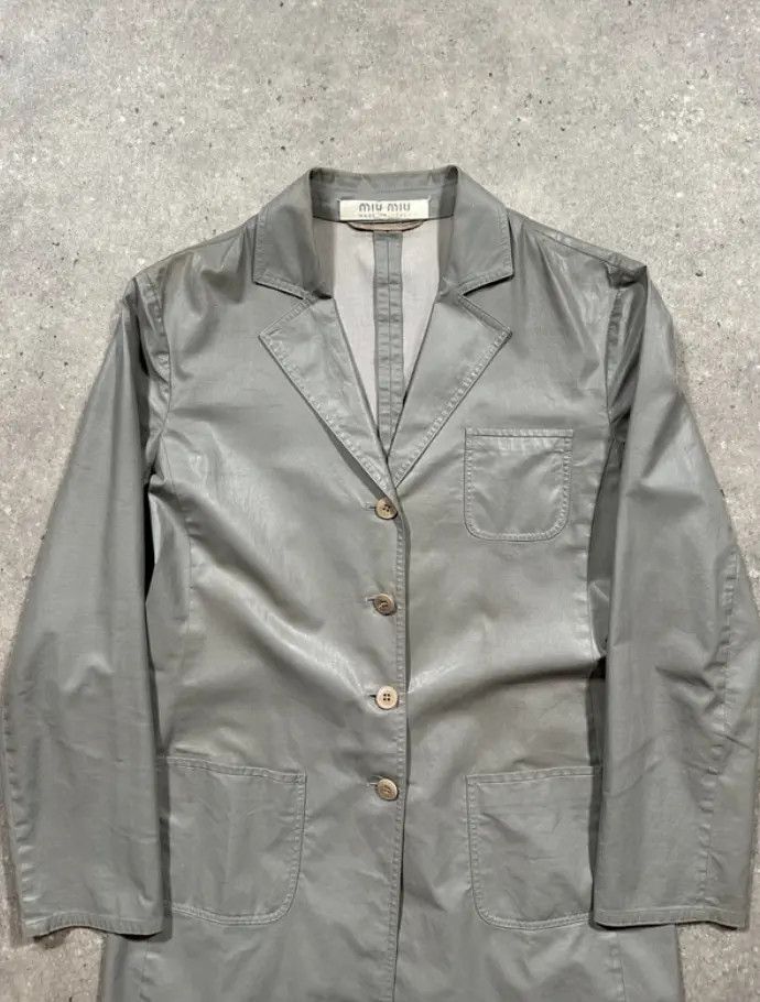 Miu Miu Miu Miu Coat 1999 Jacket Blazer Top Shirt Bomber bag EX0112 Size S / US 4 / IT 40 - 2 Thumbnail