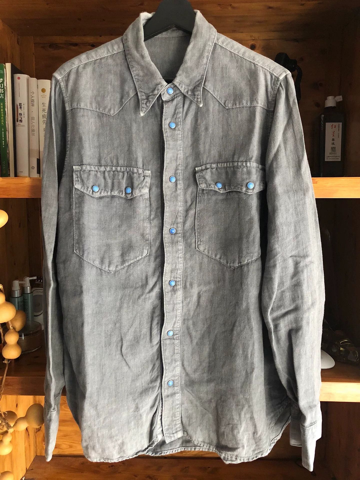 Porter Classic Porter Classic 17AW Linen Western Shirt Size US M / EU 48-50 / 2 - 1 Thumbnail