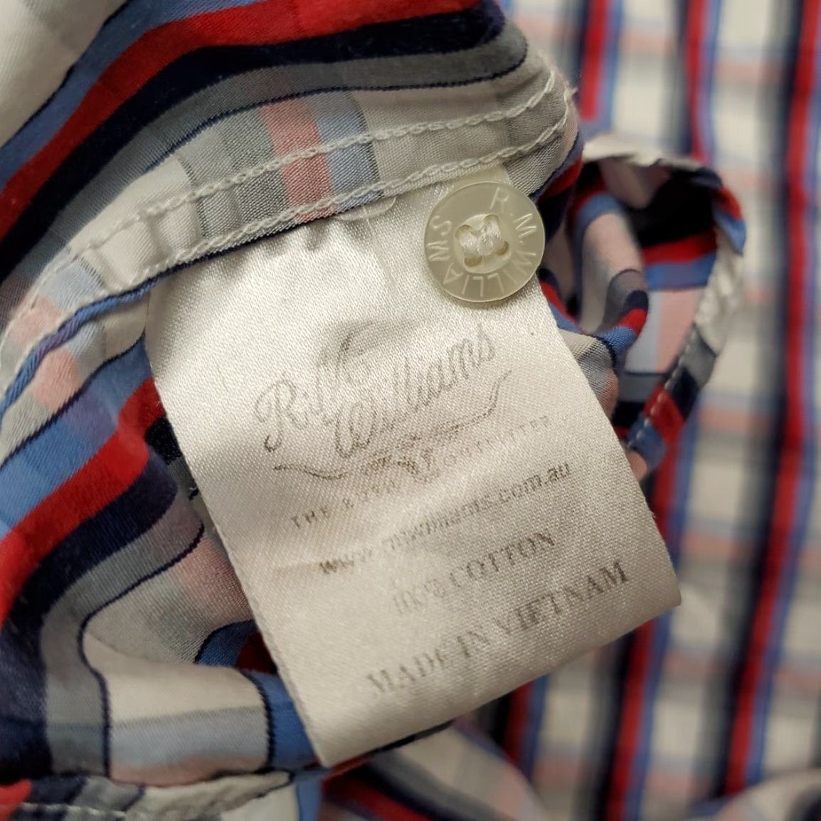 Vintage RM Williams Shirt Mens Big 1X Red Blue Plaid Relaxed Fit Short Sleeve Bush Outfitter Button-Up Casual Cotton Size US XL / EU 56 / 4 - 4 Thumbnail