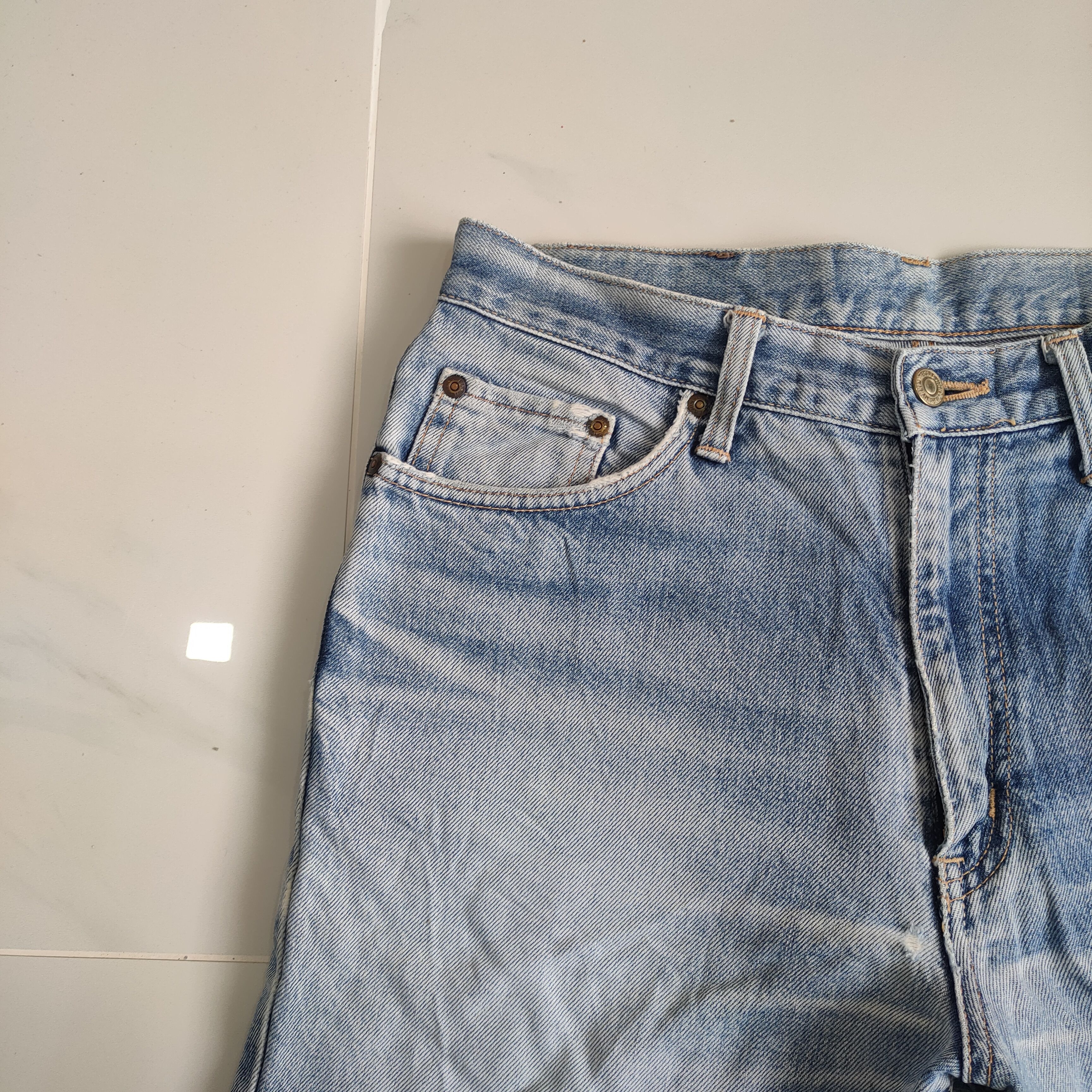 Edwin VINTAGE EDWIN MUD WASHED BLUE JEAN DENIM PANTS Size US 32 / EU 48 - 4 Thumbnail