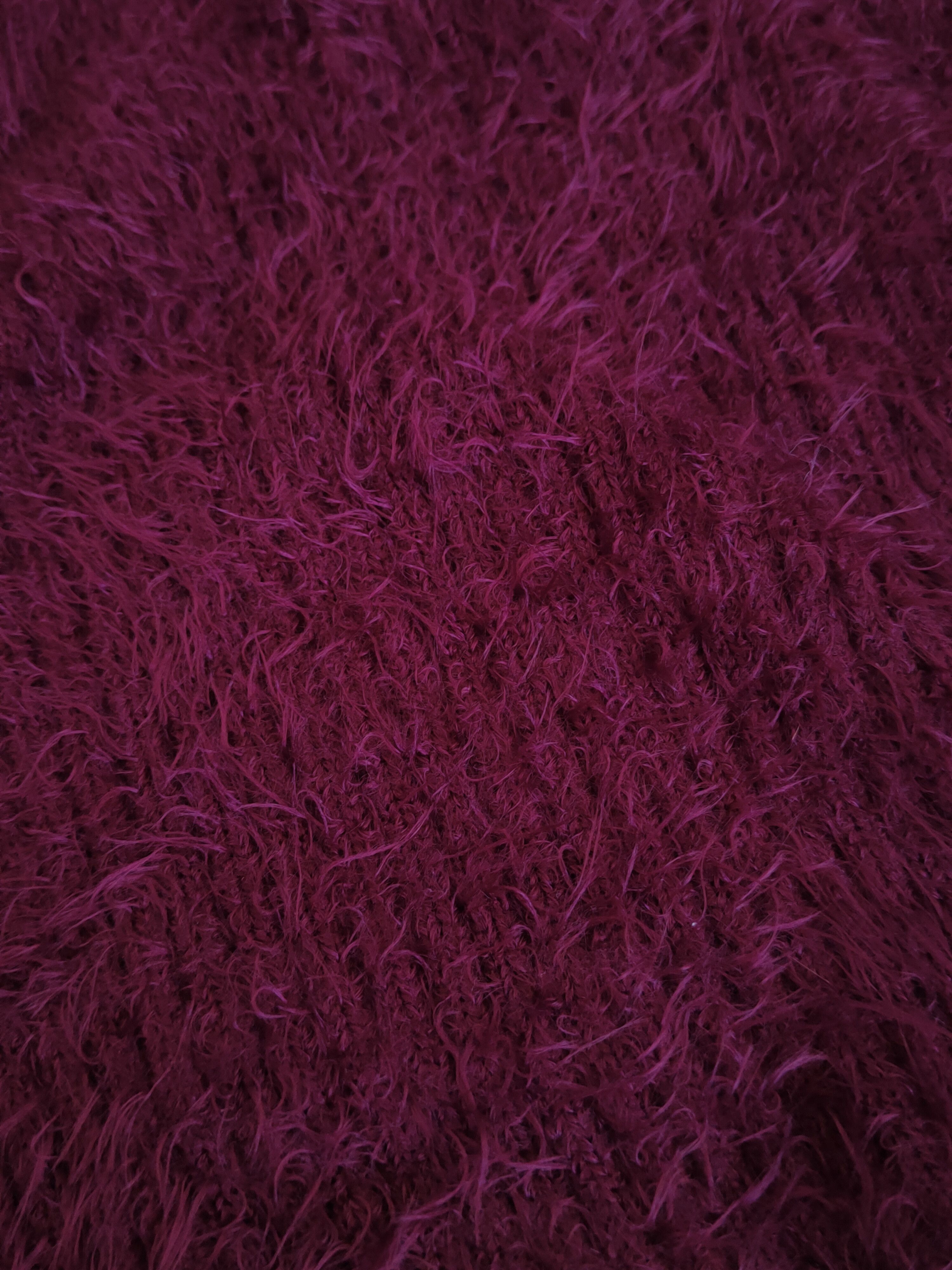 Homespun Knitwear Vanity Face Purple Shag Shaggy Fur Mohair Knitwear #S1896 Size XS / US 0-2 / IT 36-38 - 10 Thumbnail