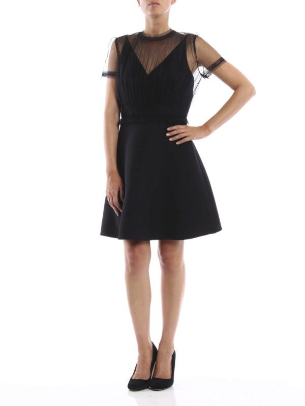 Valentino o1y0326 Mini Dress in Black Size M / US 6-8 / IT 42-44 - 4 Thumbnail
