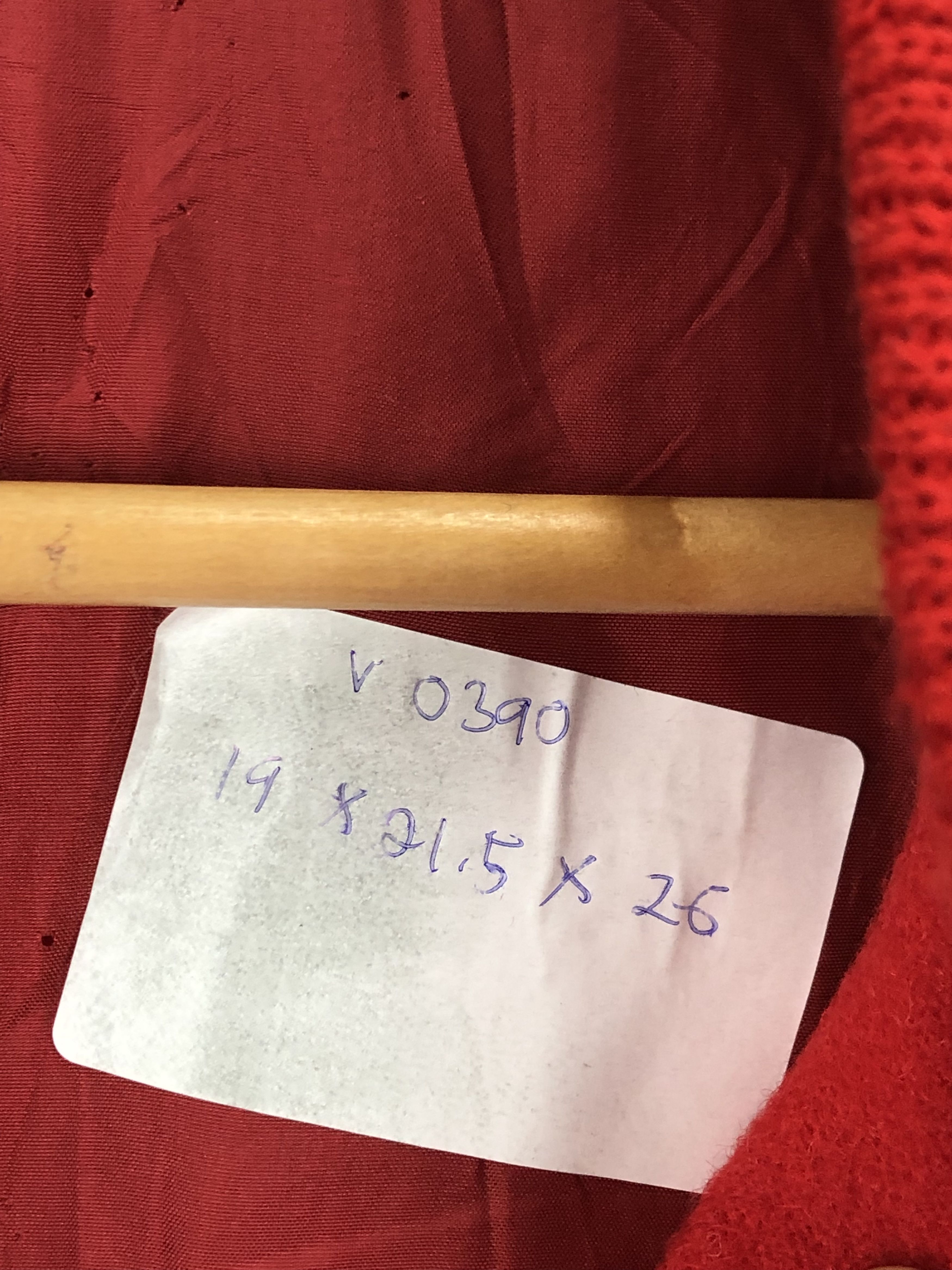 Vintage Vintage 90s Van Boys Wool Varsity Jacket Red Colour V0390 Size US M / EU 48-50 / 2 - 11 Thumbnail