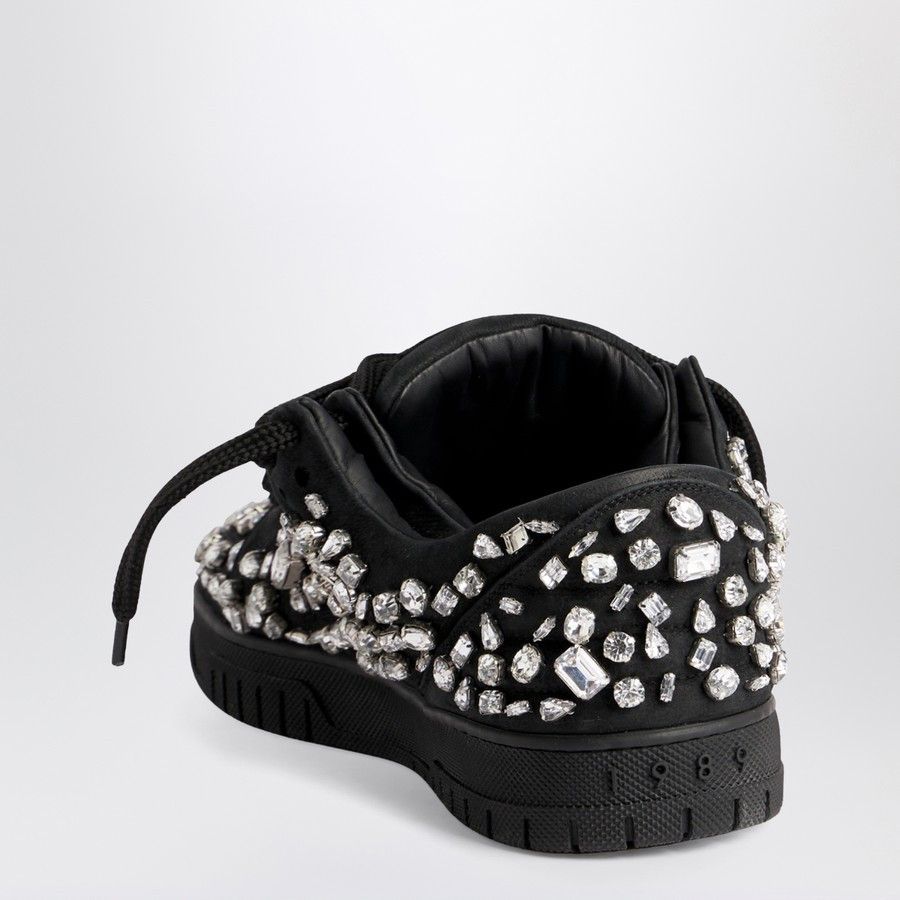 1989 STUDIO o1d2blof1124 Crystals Low-Top Sneakers in Black Size US 10 / EU 43 - 4 Thumbnail
