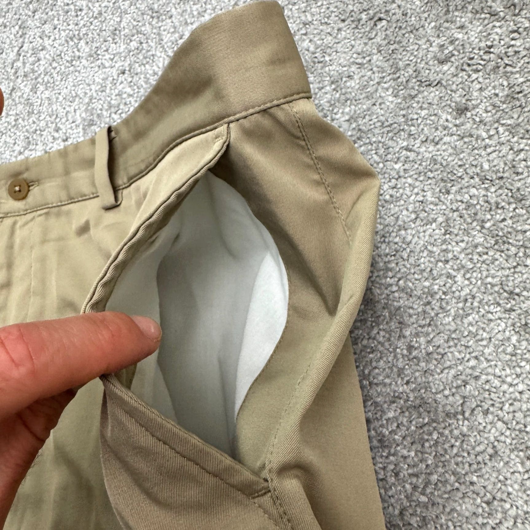 Nike Nike Dri-Fit Golf Performance Chino Shorts Mens 40 Khaki Brown Casual Preppy Tech Size US 40 / EU 56 - 5 Thumbnail