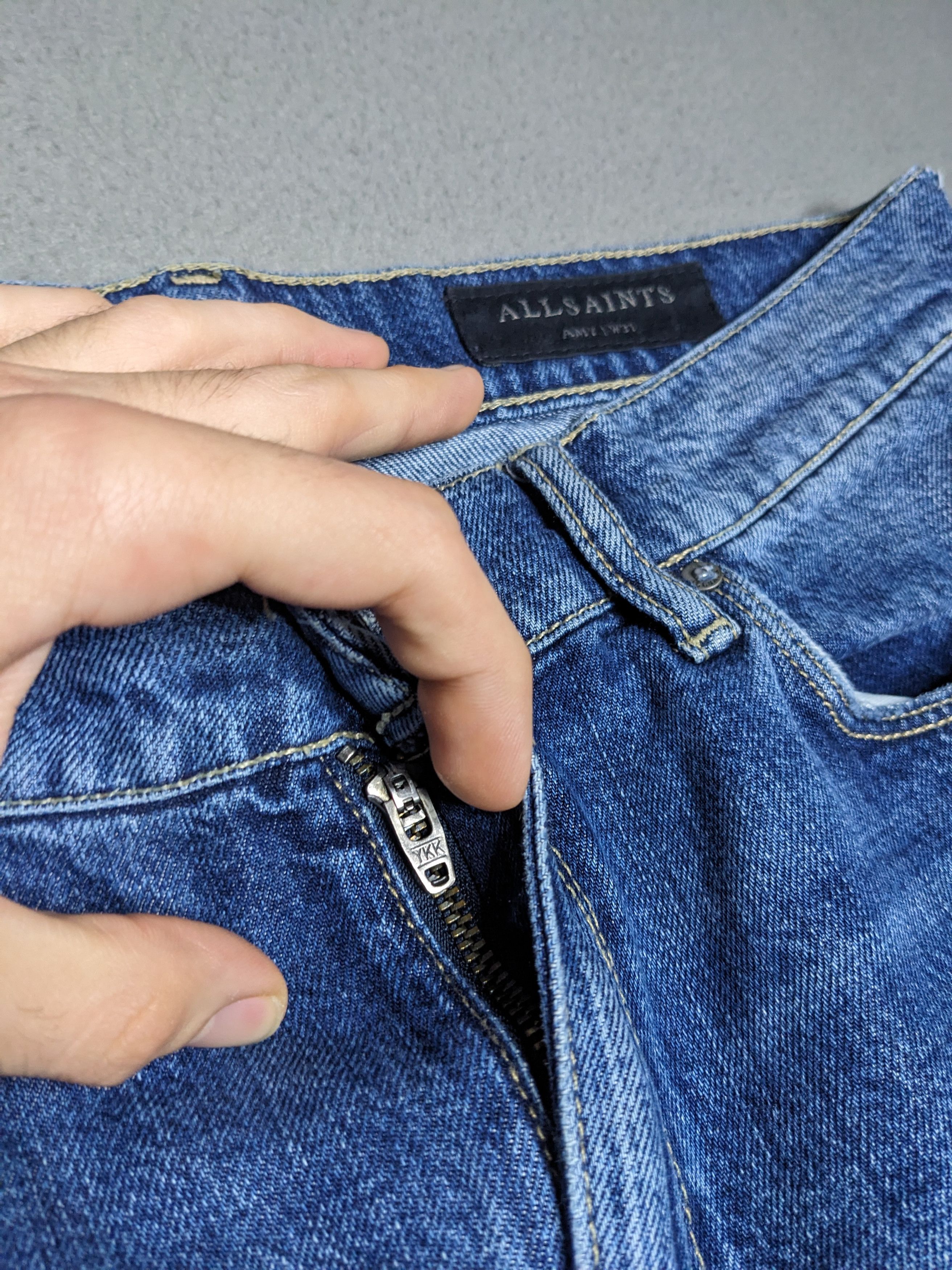 Allsaints All Saints Amy Girlfriend Jeans 33x28 Distressed Straight Size 33" - 13 Thumbnail