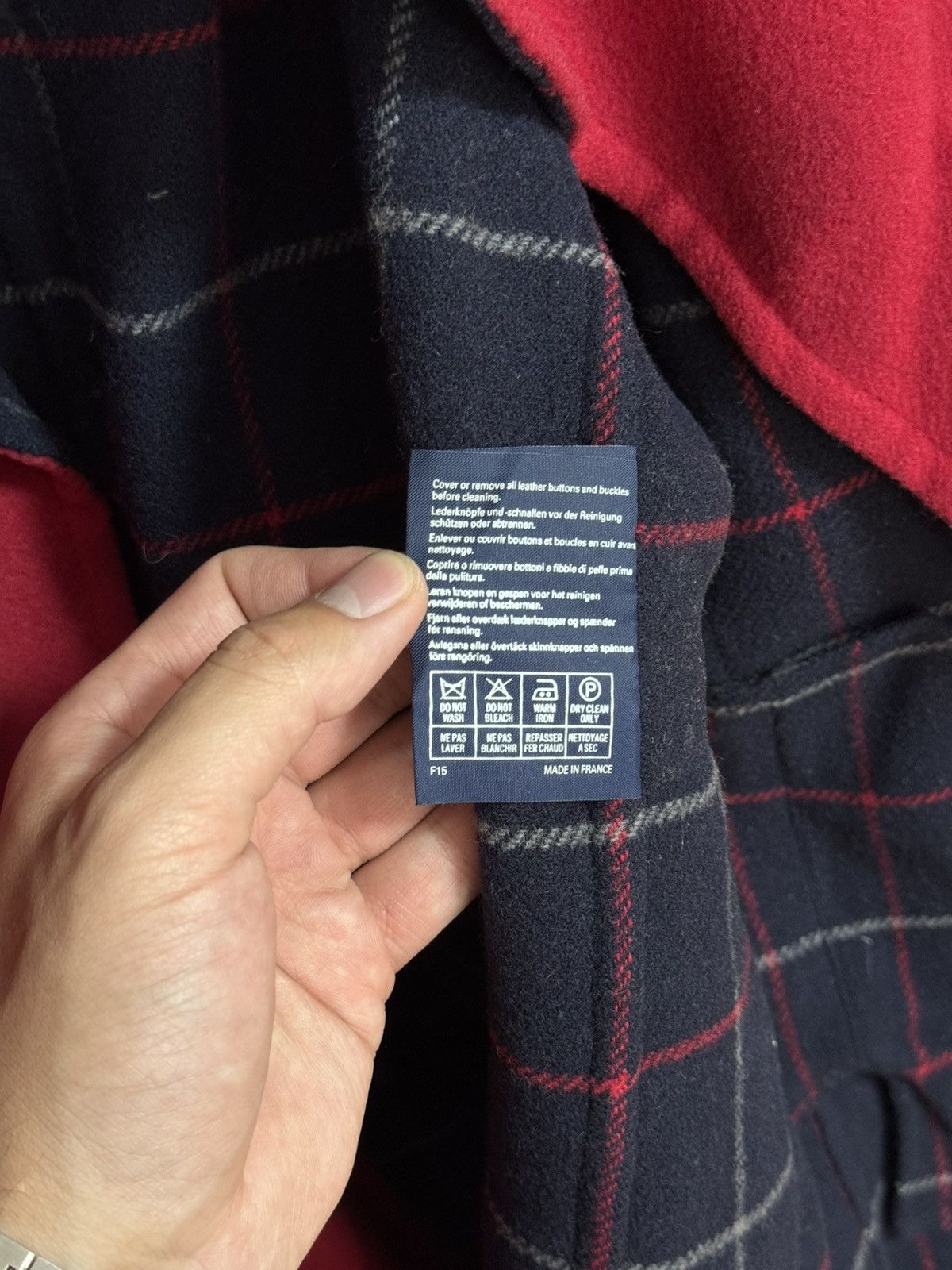 Burberry Burberrys Nova Check Wool Double Breasted Pea Coat Jacket Size M / US 6-8 / IT 42-44 - 7 Thumbnail