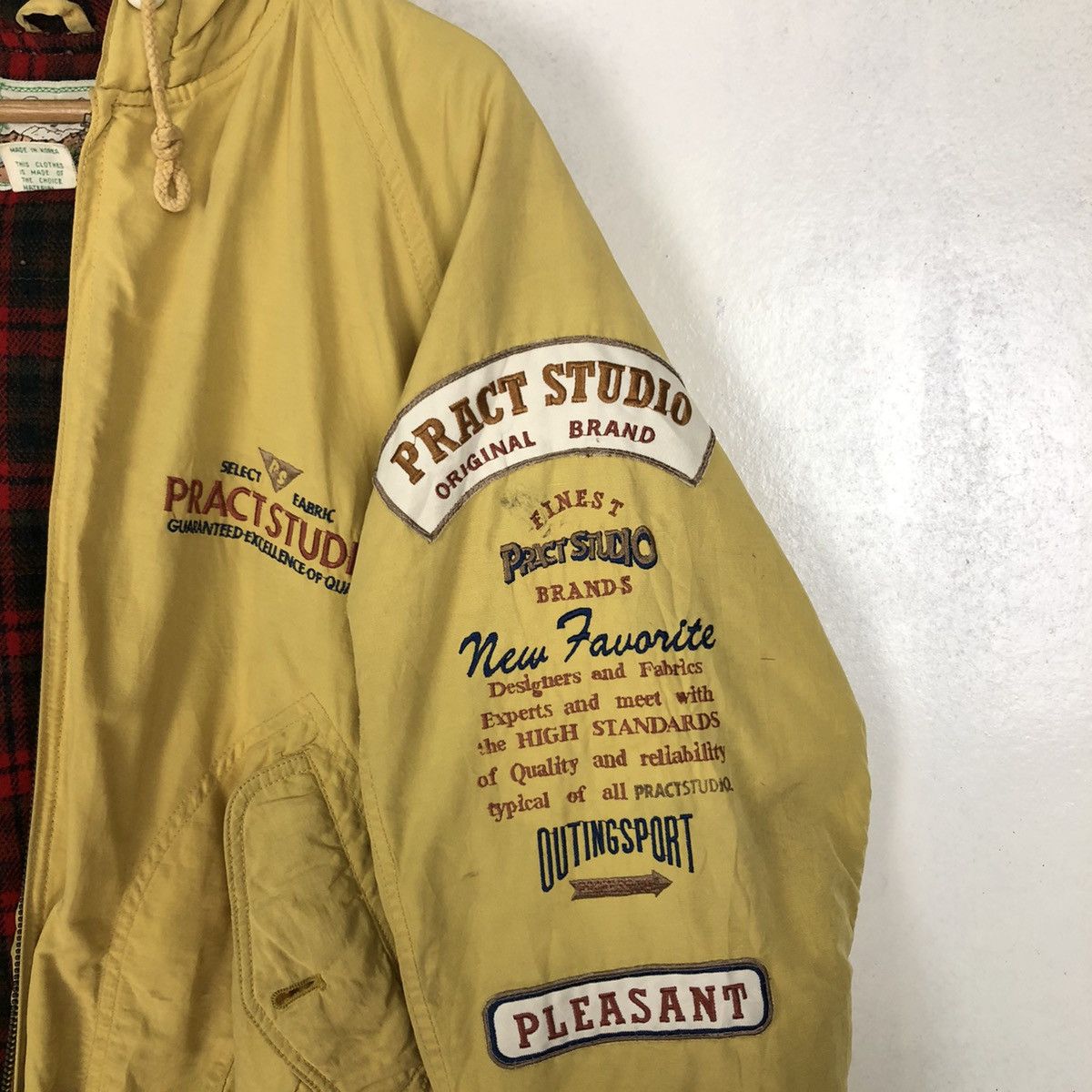 Japanese Brand VINTAGE BOMBER JACKET PRACT STUDIO ISSEY MIYAKE BIG LOGO Size US M / EU 48-50 / 2 - 13 Thumbnail