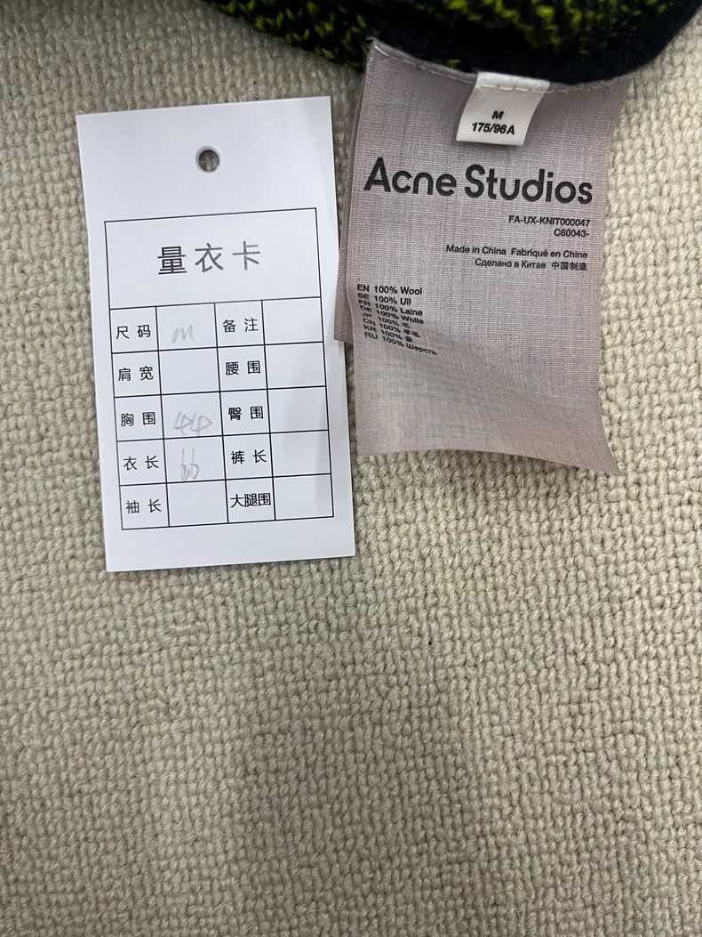 Acne Studios Acne Studios Expression Contrast Jacquard Crew Neck Knit Pu Size US M / EU 48-50 / 2 - 5 Thumbnail