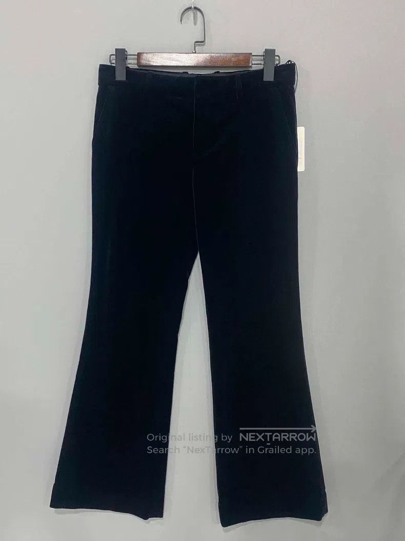 Gucci Gucci Black velvet trousers Size 26" / US 2 / IT 38 - 1 Thumbnail