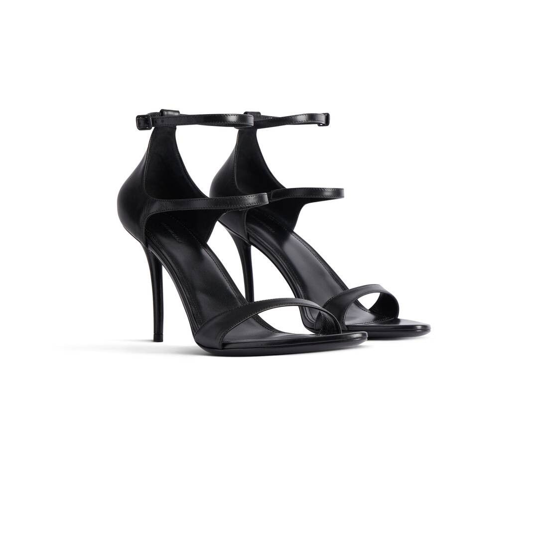 Balenciaga o1bcso1str0126 Honey Sandals in Black Size US 7 / IT 37 - 2 Thumbnail