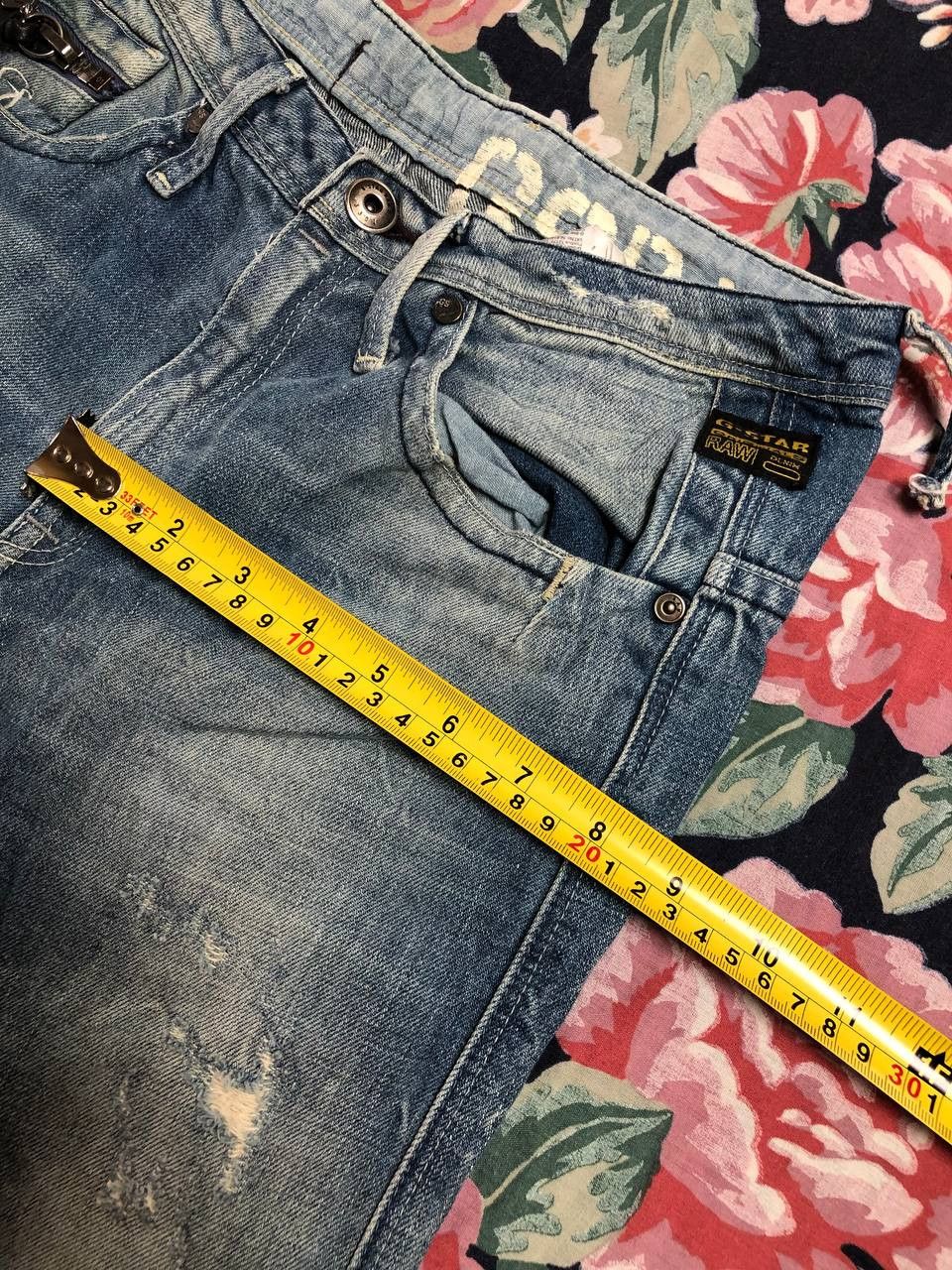 G-Star × Vintage Vintage Jeans Faded Wide Japanese Hype Size 24" / US 00 / IT 34 - 18 Thumbnail