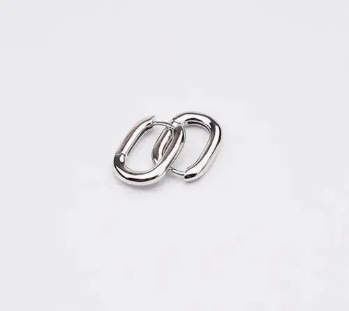 Sterling Silver Sterling Silver Chainlink Earrings Size ONE SIZE - 2 Thumbnail
