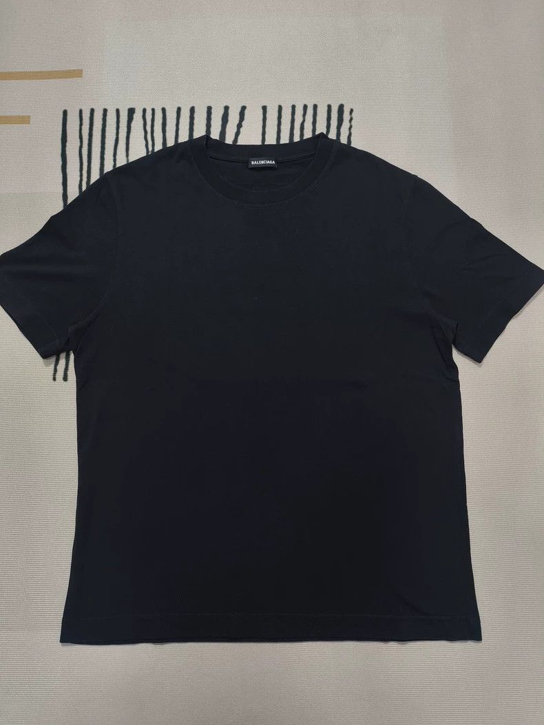 Balenciaga Back label letter logo black short sleeve 2504-N