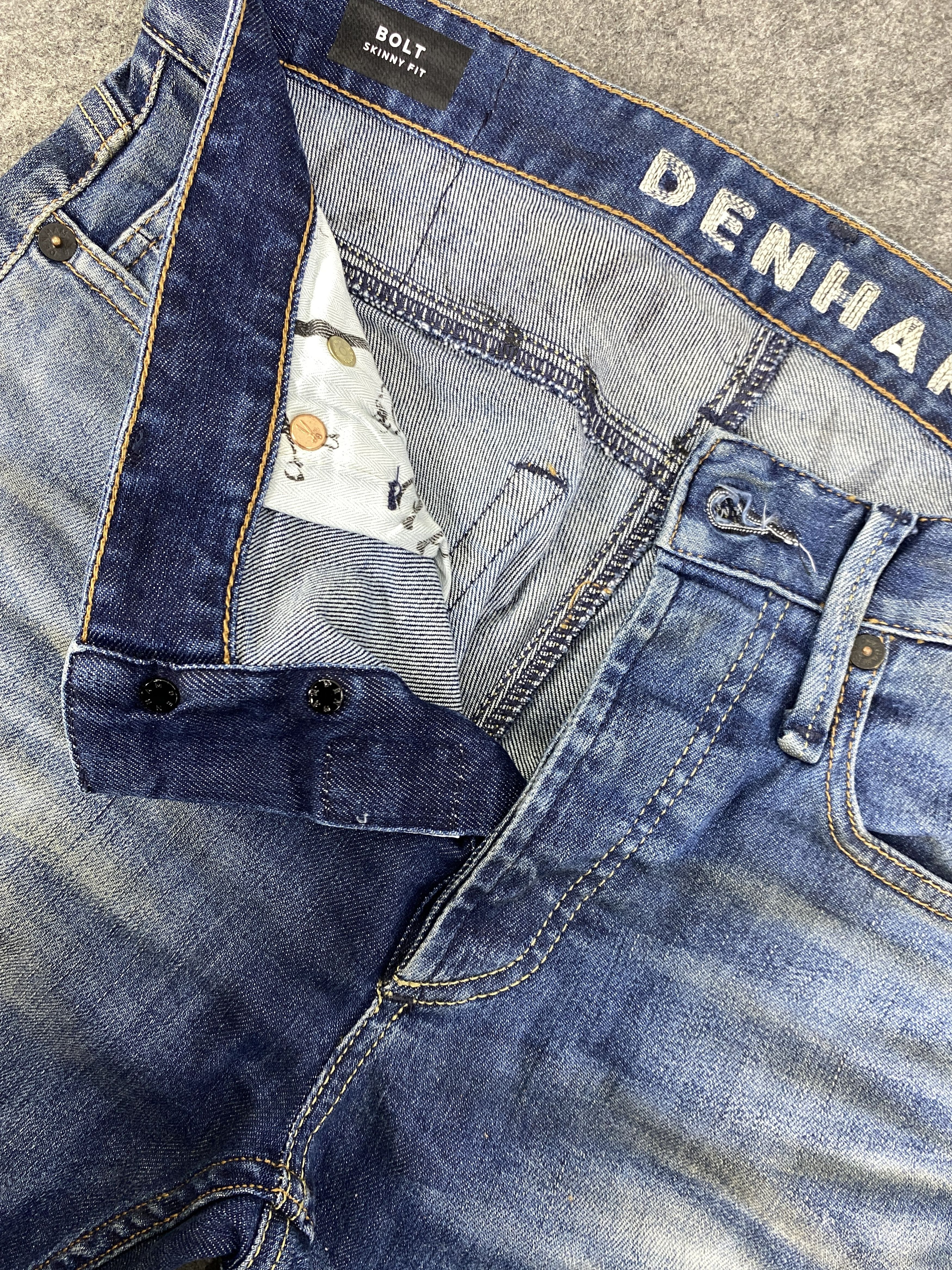 Japanese Brand Faded Blue Redline Denham Jeans 32x28 Denim - JN3333 Size US 32 / EU 48 - 7 Thumbnail