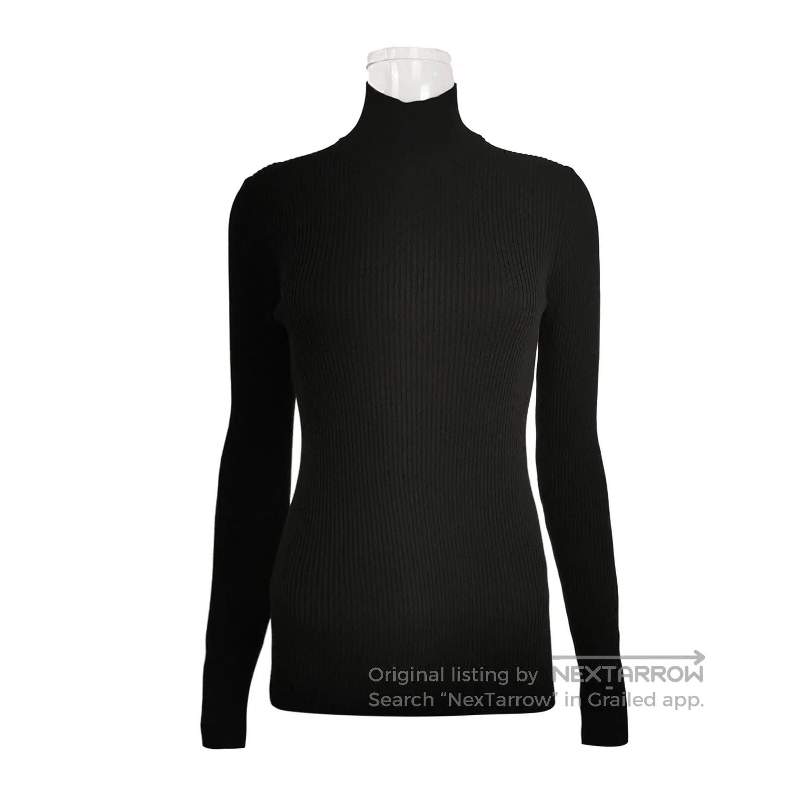 Prada Prada Black Cotton Turtleneck Long Sleeve Sweater . Size S / US 4 / IT 40 - 1 Thumbnail