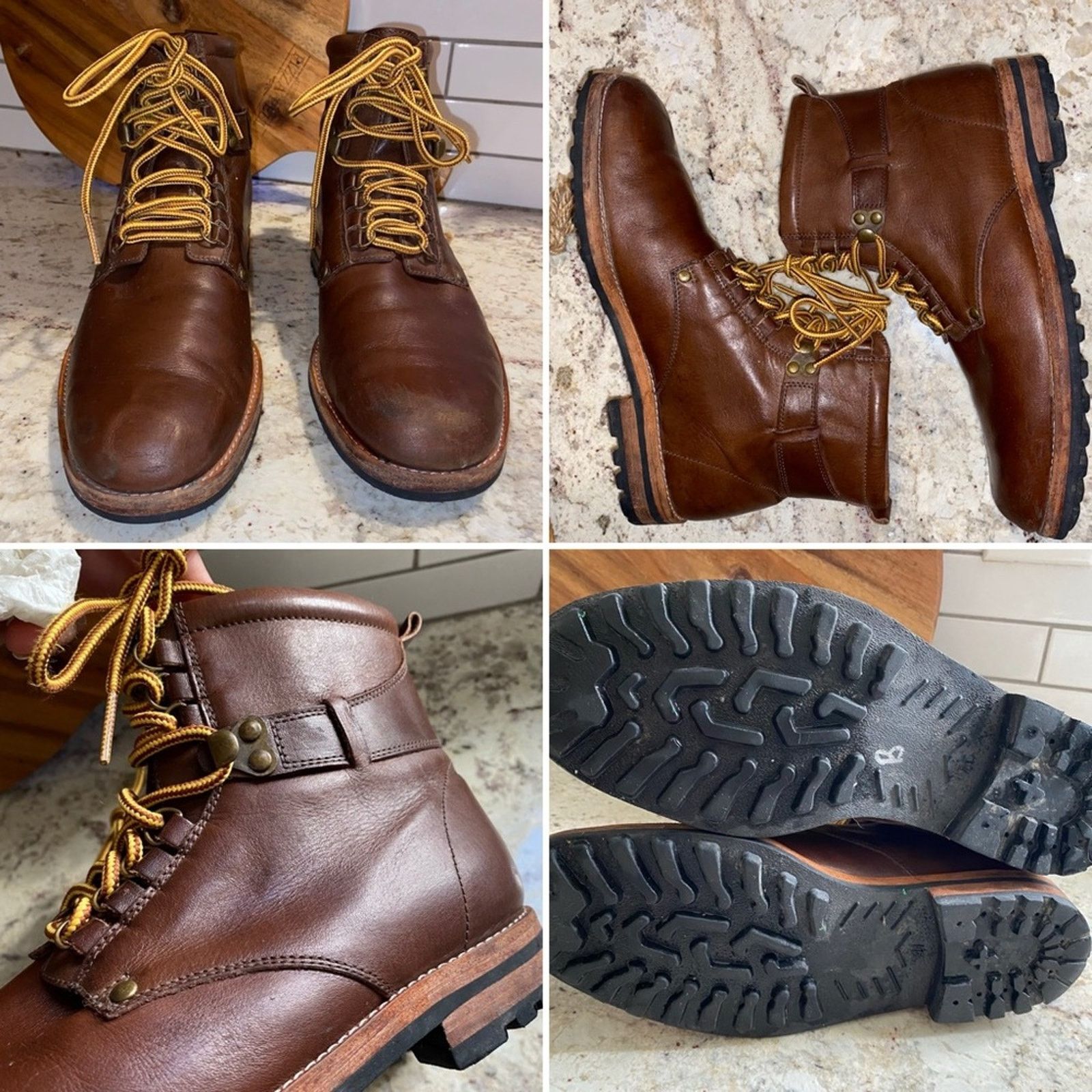 Rachel Comey Rachel Comey $400 Mens Burnside Trench Boot Brown Leather 8 Size US 8 / EU 41 - 1 Thumbnail