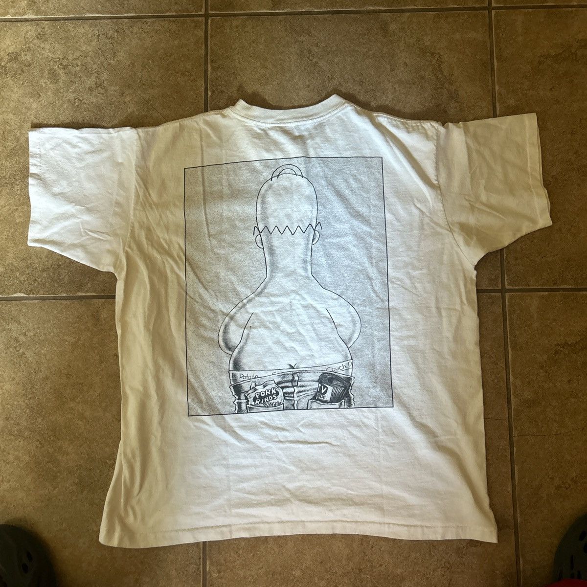 Vintage Vintage 1993 Homer Simpson t shirt Size US XL / EU 56 / 4 - 5 Thumbnail
