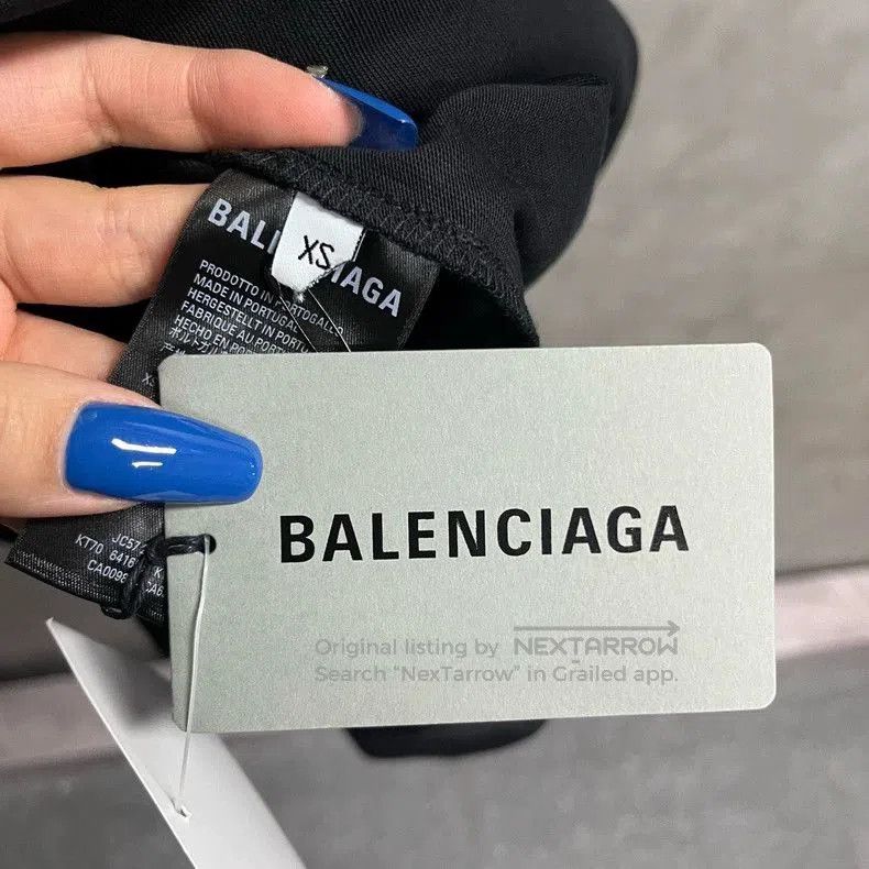 Balenciaga Balenciaga Black Melted Smile Print T-Shirt. Size US XS / EU 42 / 0 - 4 Thumbnail