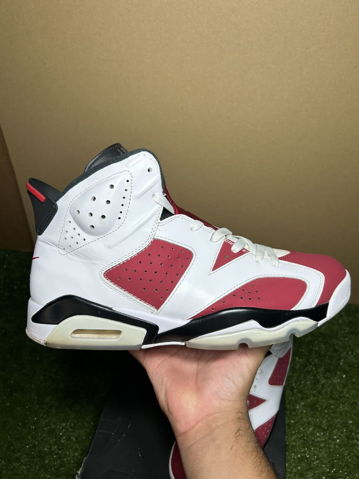 Jordan Brand Jordan 6 Carmine 2021 Size US 12 / EU 45 - 6 Thumbnail