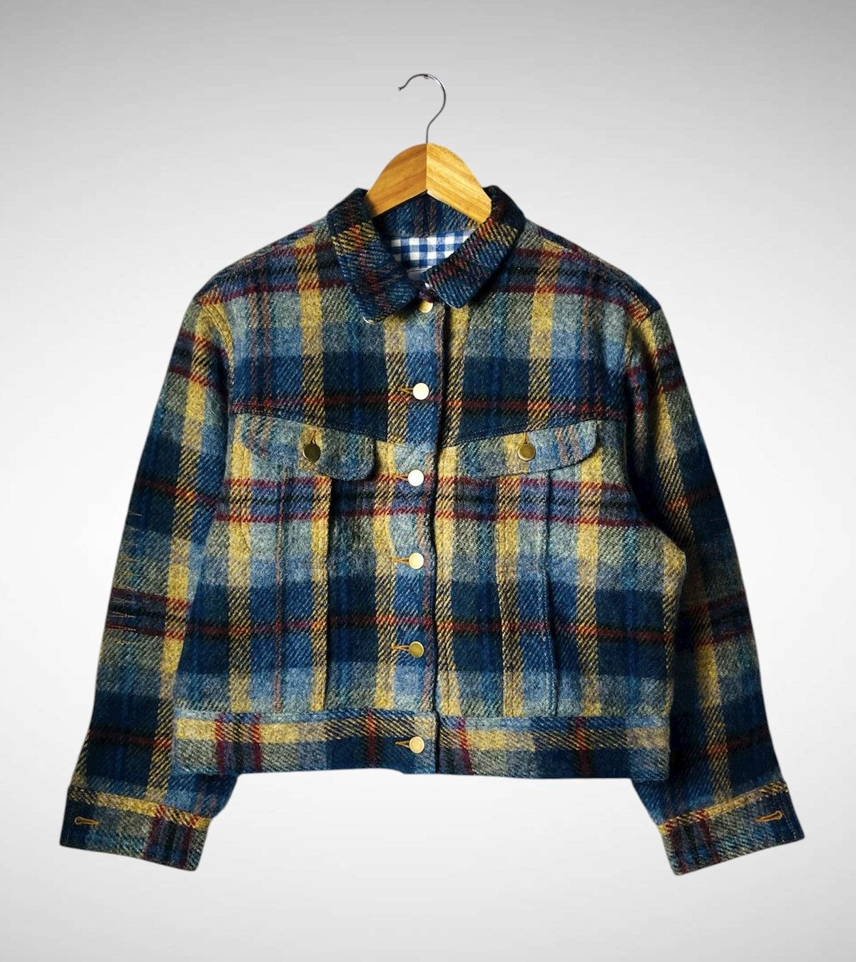 Kaneko Isao Kaneko Isao Wool Baggy Crop Jacket Size L / US 10 / IT 46 - 1 Thumbnail