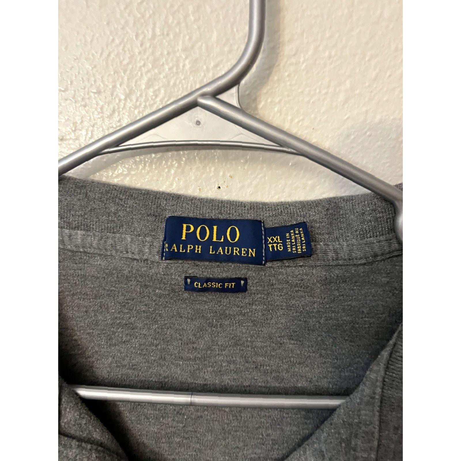Polo Ralph Lauren Polo Ralph Lauren Polo Shirt Gray W/ Pony XXL Mens Classic Fit Polo Shirt Gray Size US XXL / EU 58 / 5 - 3 Thumbnail