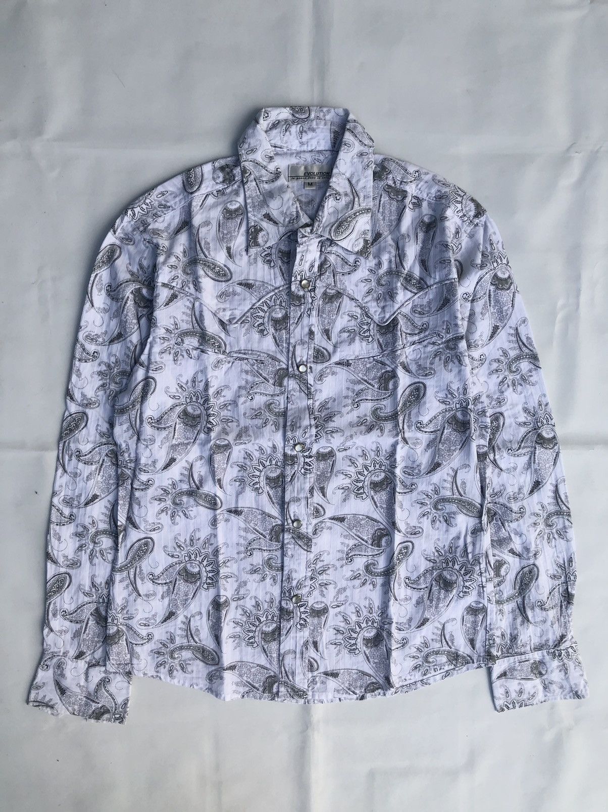 image of If Six Was Nine x Kmrii Japanese Gothic Tribal Evolution Button Shirt Lgb Style, Men's (Size Medium