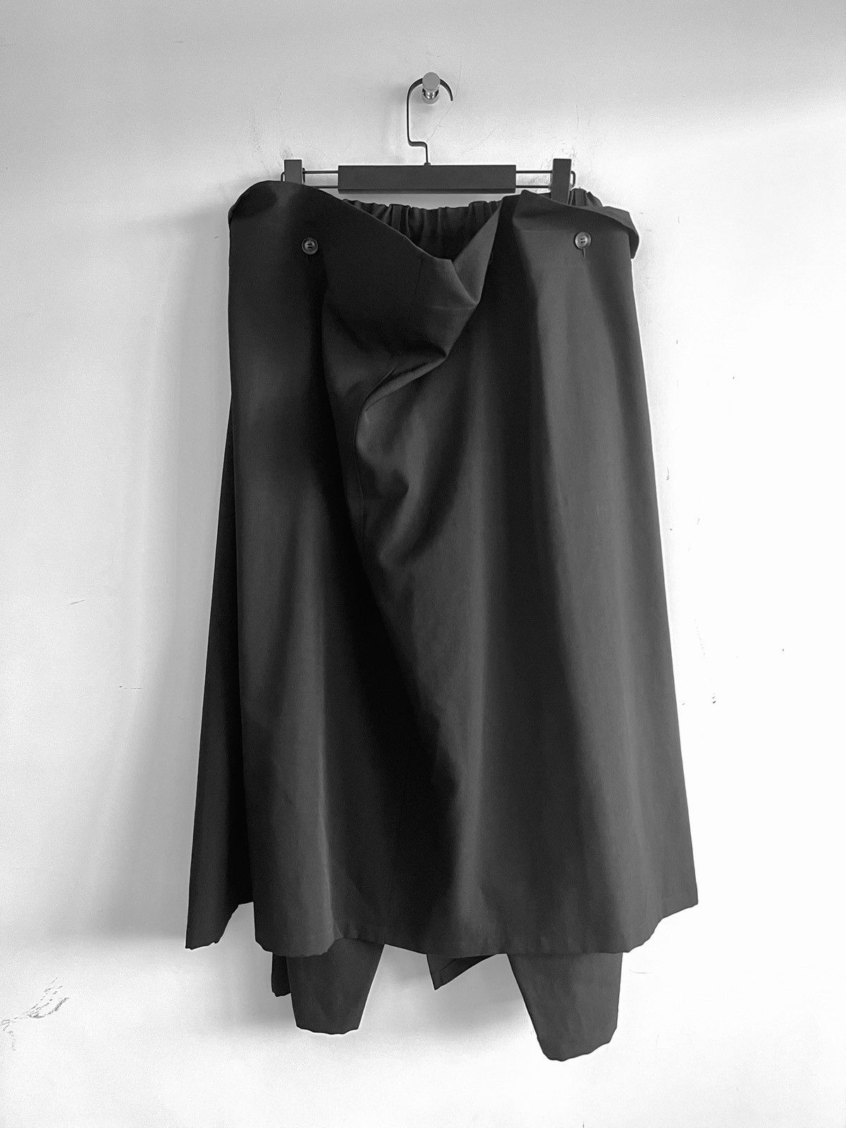 Yohji Yamamoto Yohji Yamamoto - W/Gabardine Layer Wrap Pants Size US 32 / EU 48 - 7 Thumbnail