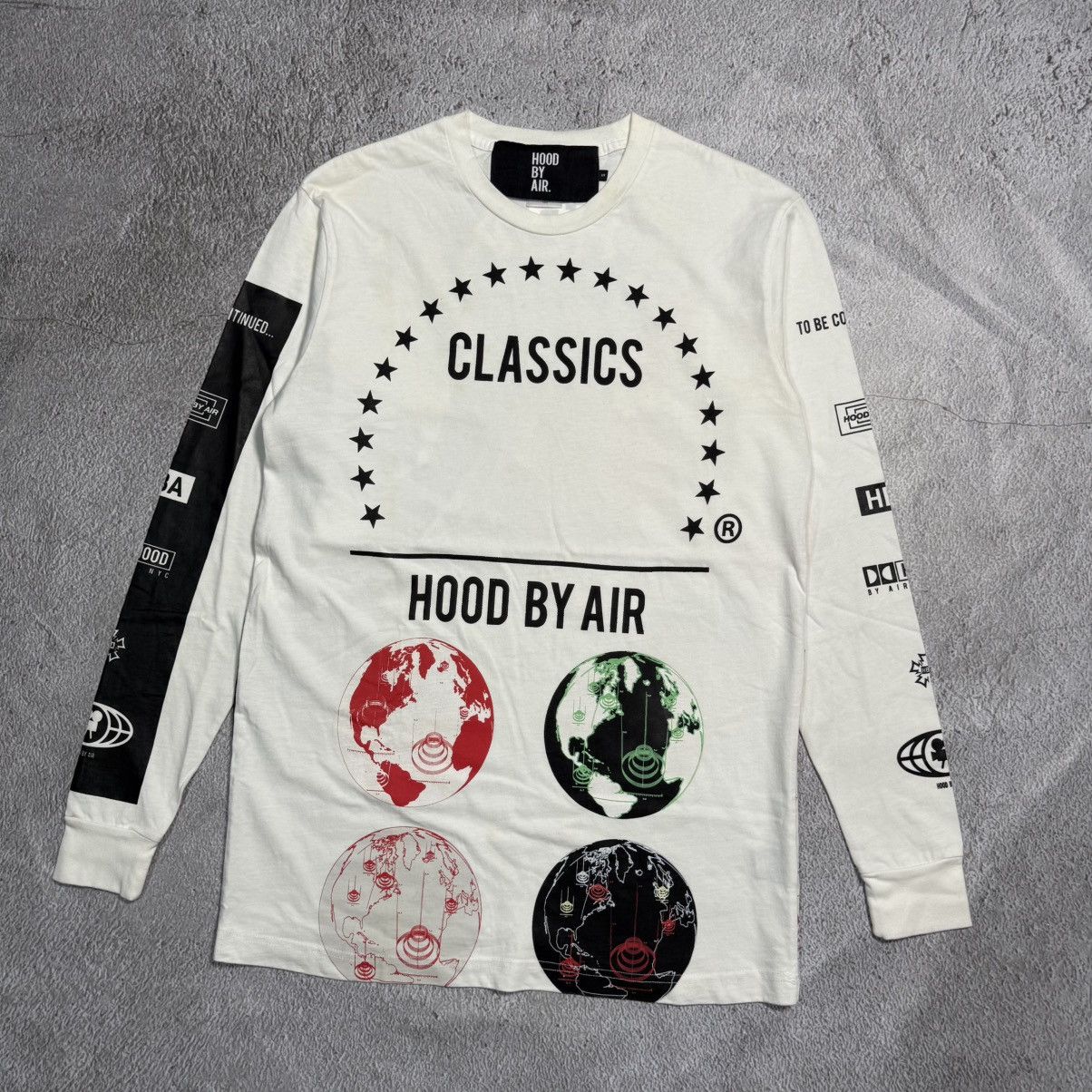 Hood By Air Hood By Air Globes Longsleeve Size US M / EU 48-50 / 2 - 3 Thumbnail