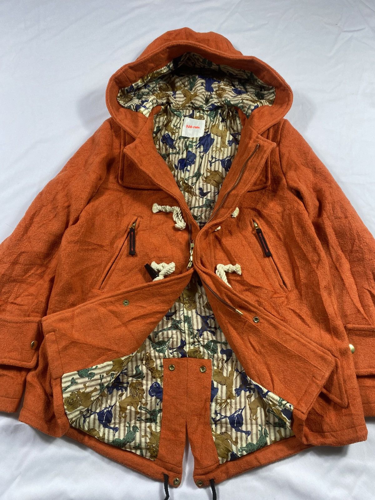 Ne-Net Issey Miyake ne-net Cats Animal print Wool Jacket Size US M / EU 48-50 / 2 - 15 Thumbnail