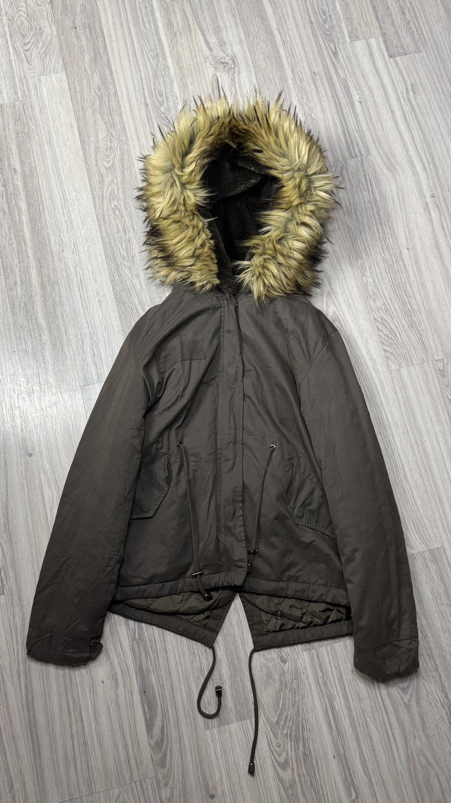 Japanese Brand Y2K If Six Was Nine Goa Lgb Style Faux Fur Hood Jacket Size S / US 4 / IT 40 - 6 Thumbnail