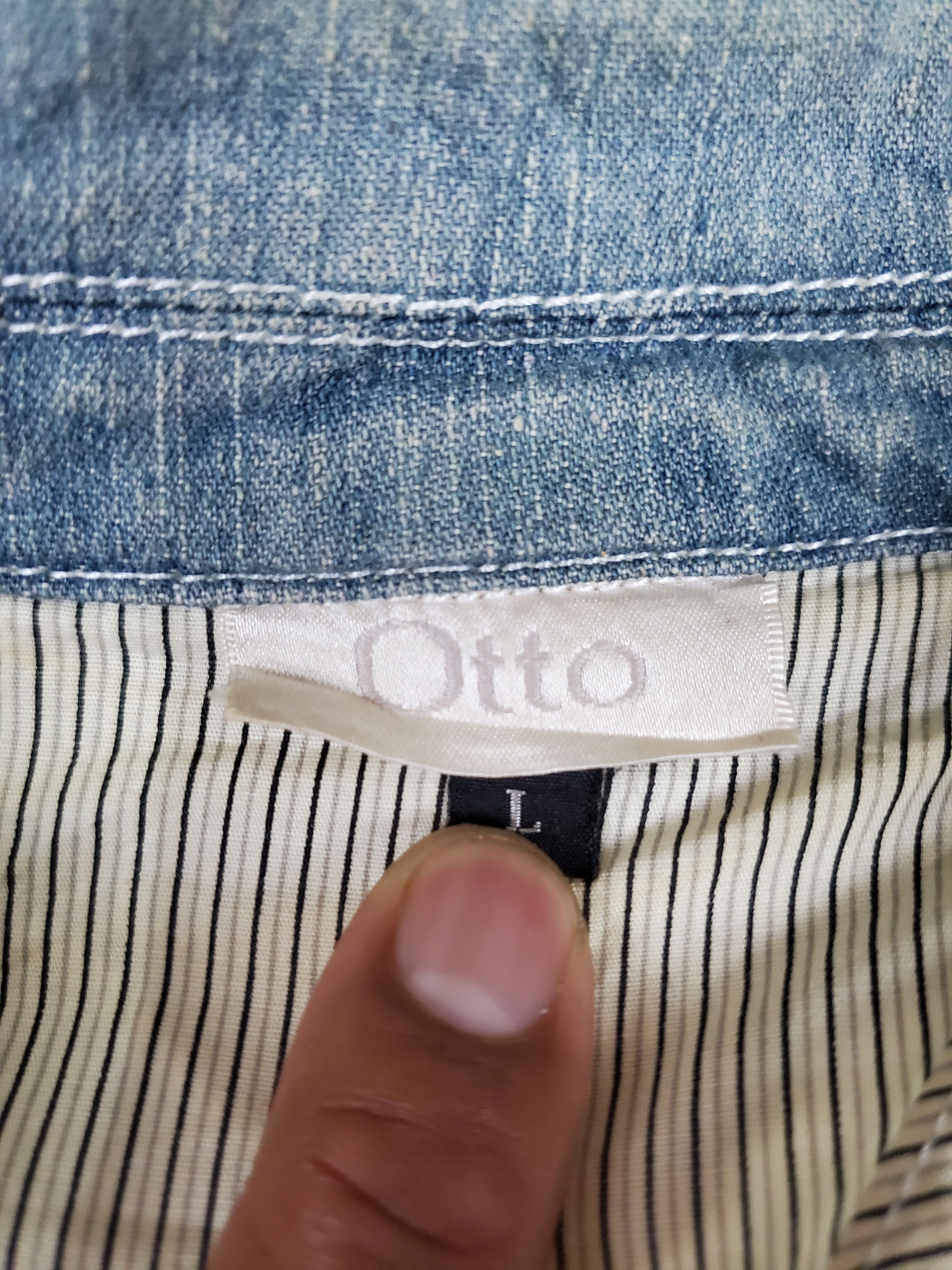 Otto × Vintage Vintage Otton Denim Jacket Size L / US 10 / IT 46 - 9 Thumbnail