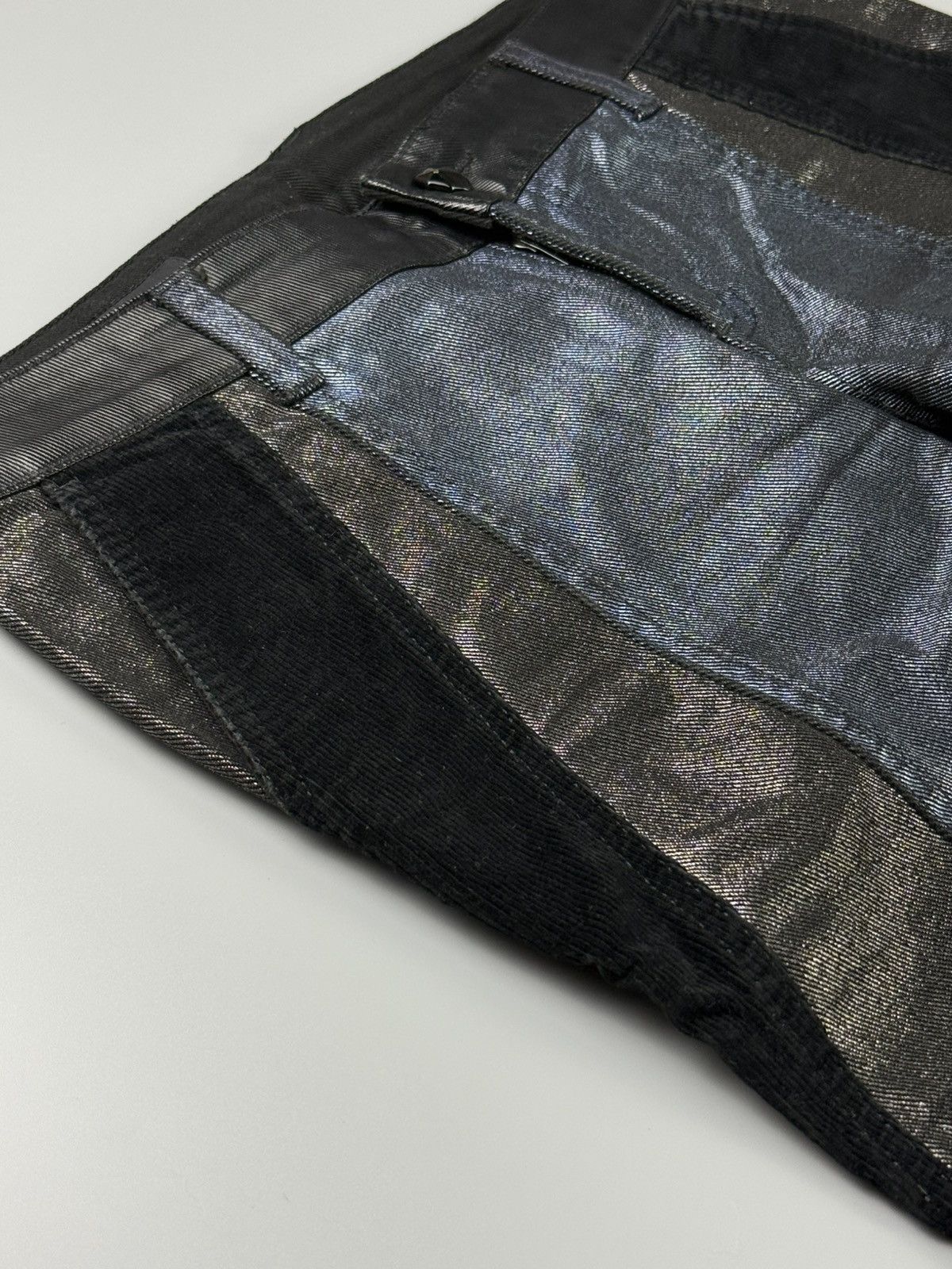 Gucci Gucci 2009 Metallic Blue Corduroy Panel Pants Size 30" / US 8 / IT 44 - 4 Thumbnail