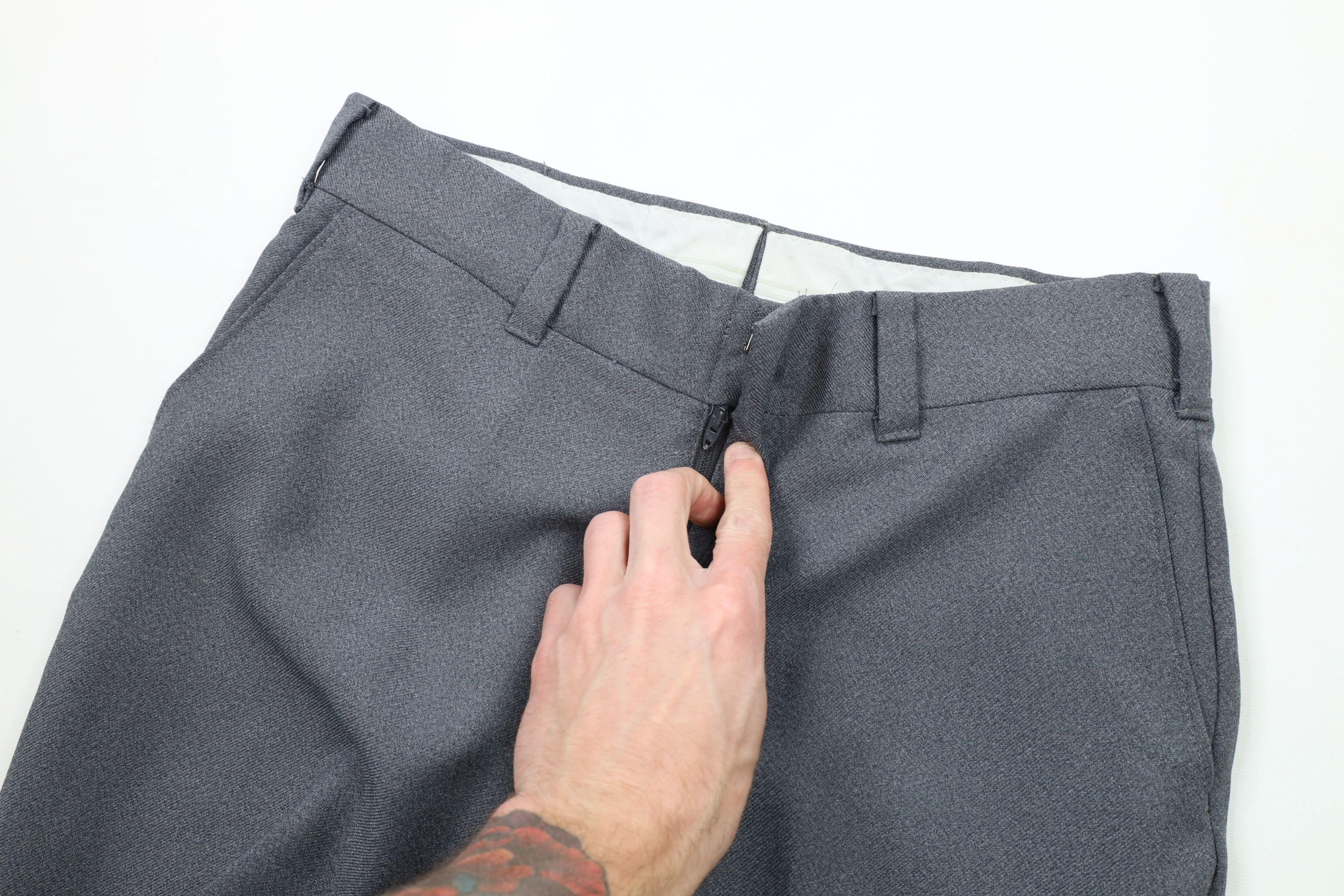 Vintage Vintage 70s Streetwear Bell Bottoms Pants Trousers Gray USA Size US 30 / EU 46 - 6 Thumbnail
