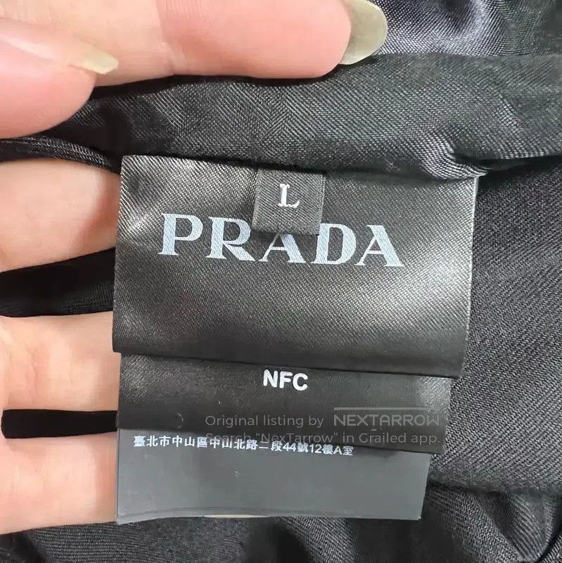 Prada Prada Black Cotton Men's Jacket. Size US L / EU 52-54 / 3 - 4 Thumbnail