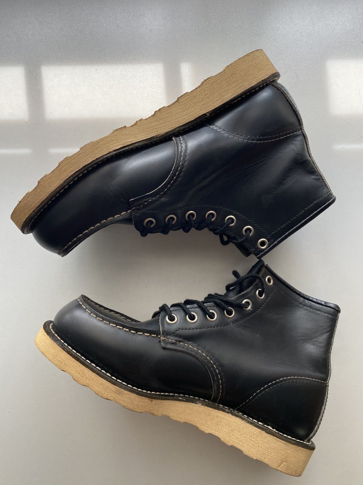 Leather × Red Wing Vintage 90s Red Wing USA 8179 moc toe s Size US 5 / EU 37 - 5 Thumbnail
