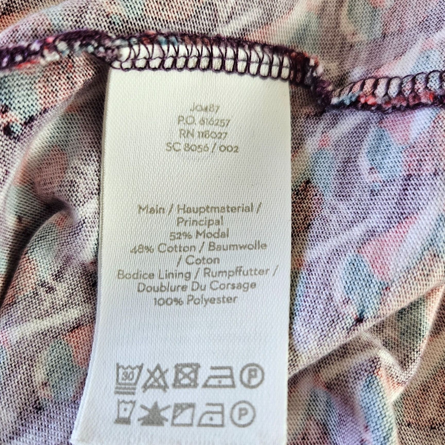 Boden Boden Romilly Jersey Dress Purple Bird Print Long Sleeve Size 10 Womens Knee Length V-Neck Pocket Size L / US 10 / IT 46 - 4 Thumbnail