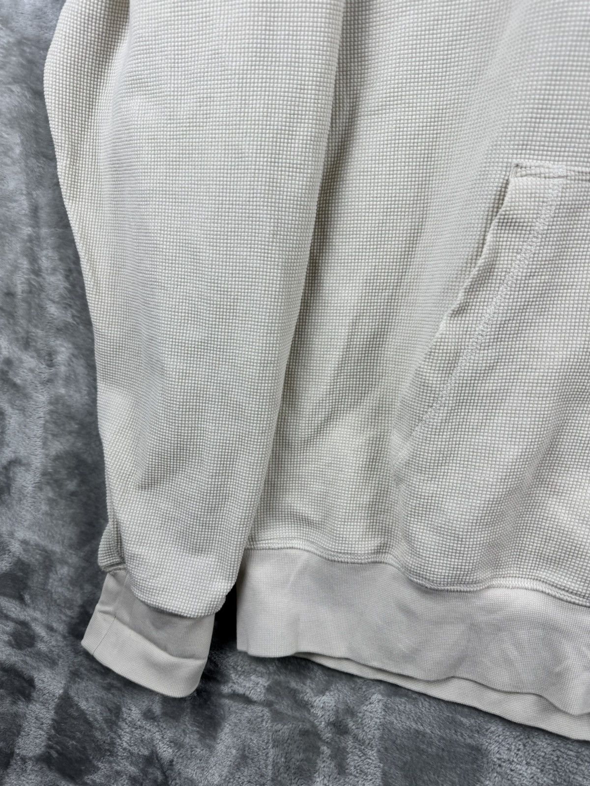 Helmut Lang Helmut Lang Waffle Knit Pull Over Hoodie Mens Large Size US L / EU 52-54 / 3 - 4 Thumbnail
