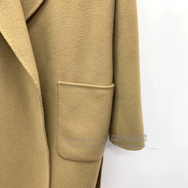 Max Mara Max Mara Brown Wool Melton Reversible Belted Coat Size S / US 4 / IT 40 - 4 Thumbnail