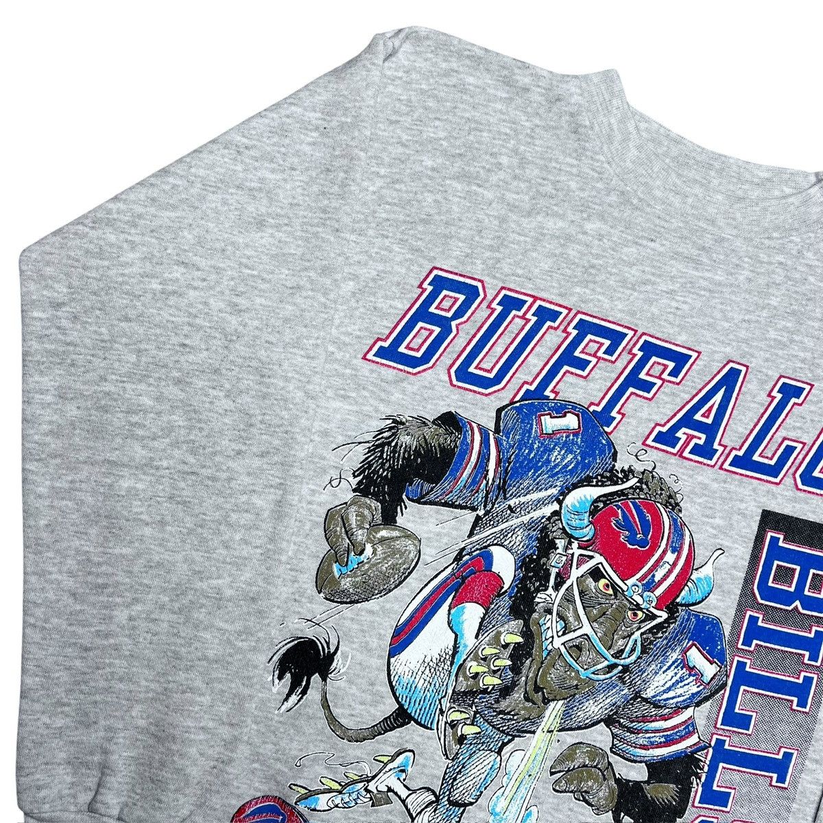 NFL Vtg 1988 NFL Buffalo Bills Jack Davis Spell Out Sweatshirt Size US M / EU 48-50 / 2 - 16 Thumbnail