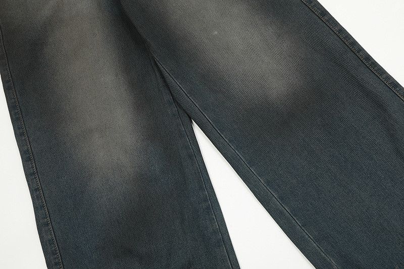 Jean American retro distressed washed stained men's jeans Size US 32 / EU 48 - 6 Thumbnail