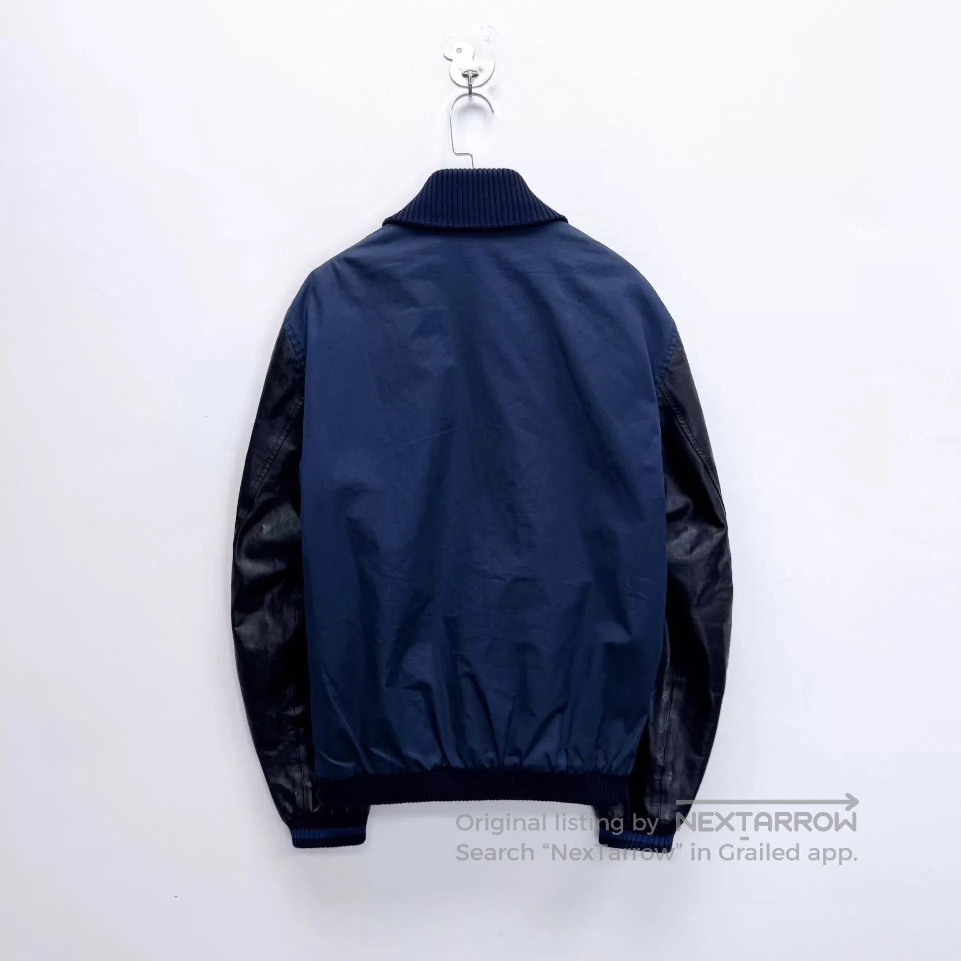 Gucci Blue Bomber Jacket with Contrast Sleeves - Size L. Size US L / EU 52-54 / 3 - 2 Thumbnail