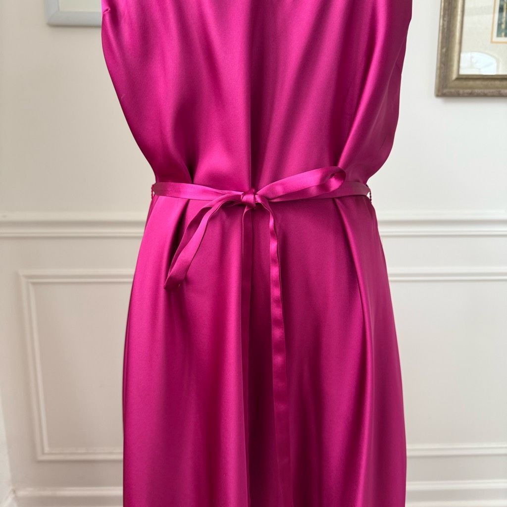 INC International Concepts Side Slit Slip Dress Raspberry Fu