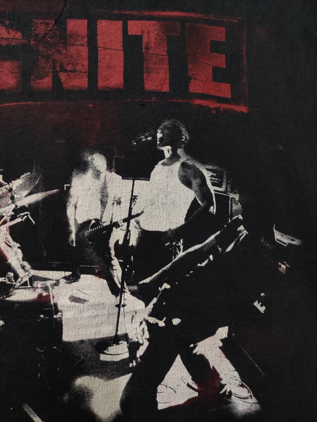 Vintage Vtg 00's Ignite Band " Our Darkest Days " Album Promo Size US L / EU 52-54 / 3 - 5 Thumbnail