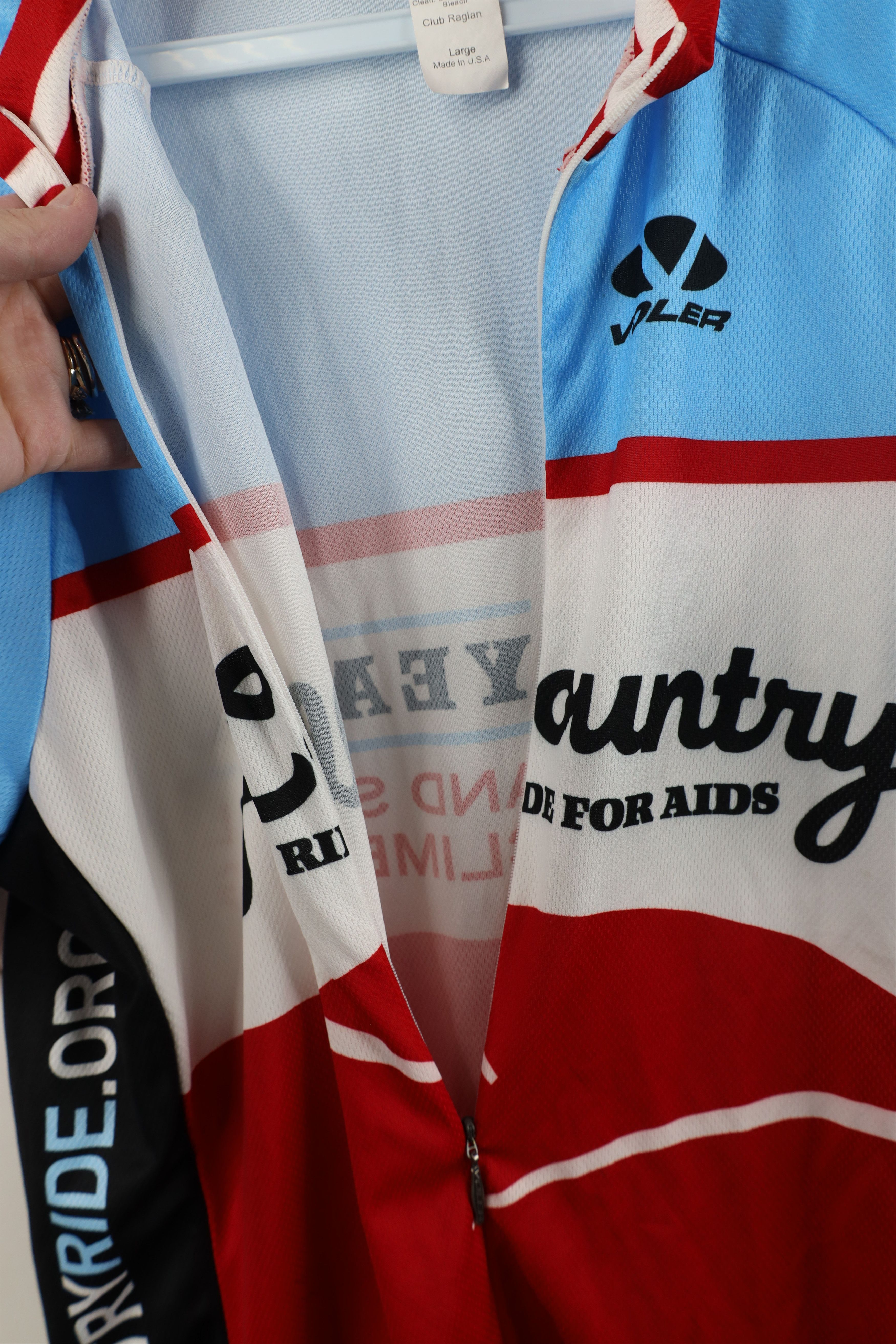 Vintage Voler Hill Country Ride for Aids Bicycle Cycling Jersey USA Size US L / EU 52-54 / 3 - 10 Thumbnail