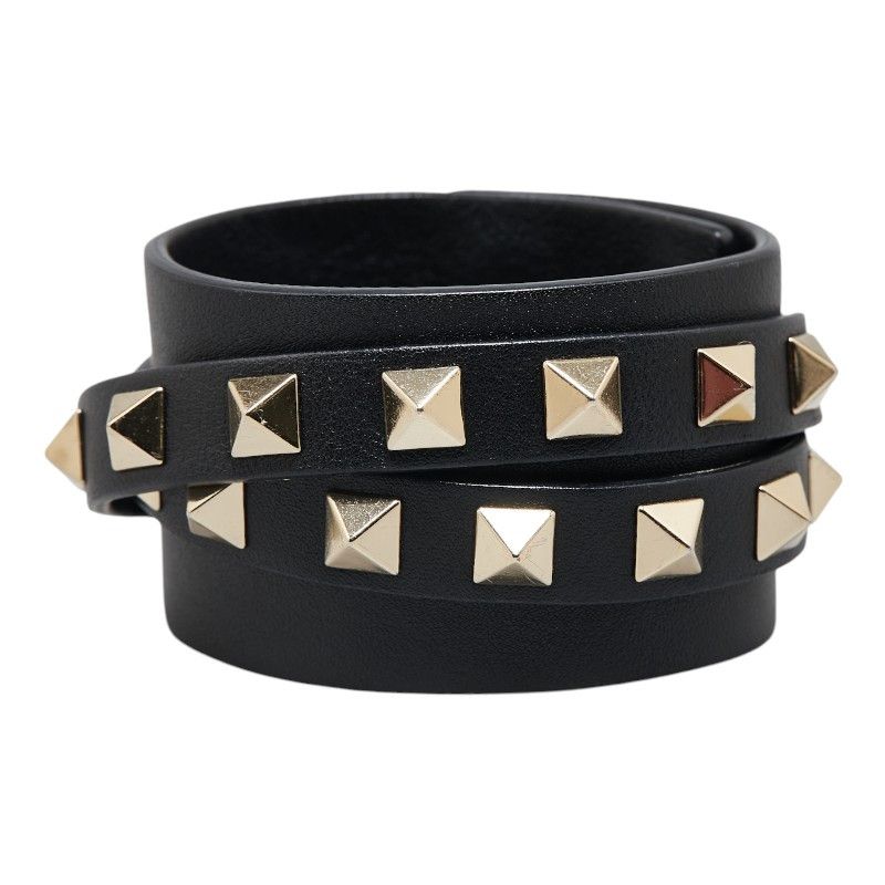 Valentino Valentino Rockstuds Leather Bracelet Leather Bracelet DUTY FREE for USA