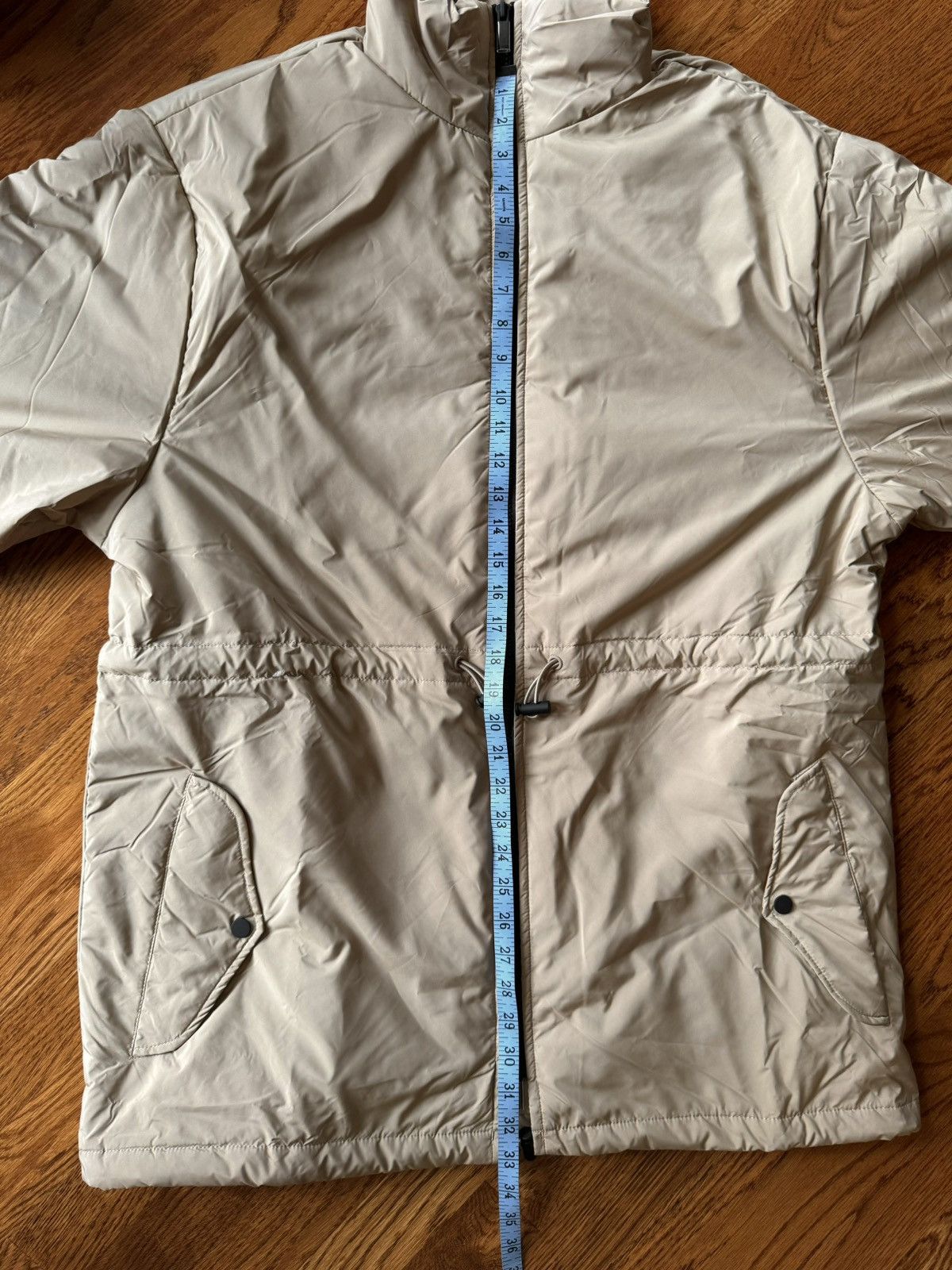 Essentials Medium Storm Jacket Oak Khaki Taupe Cement Trench Coat Size US M / EU 48-50 / 2 - 12 Thumbnail